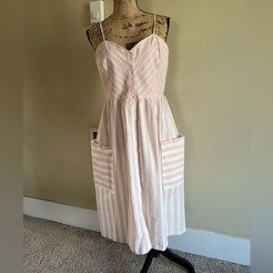 &Merci Striped Cotton Dress